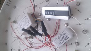 Установка люстры с пультом управления